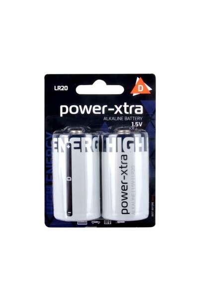 LR20/D Size Alkaline Pil - 2li Blister