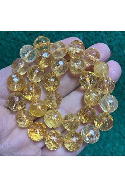 TAŞ UZMANI حجر سيترين كروي مصقول 12 مم