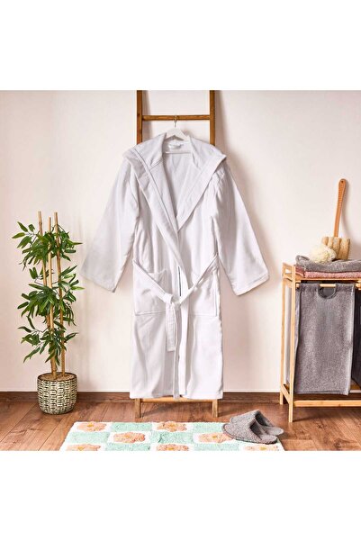 ASPARTAM Soft Robe Bathrobe - White - Size L/Xl