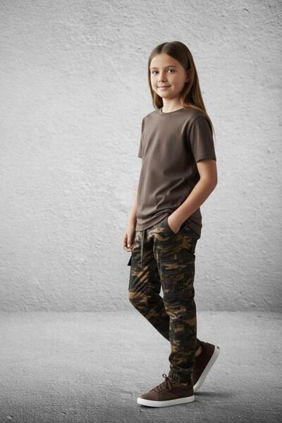 BLACK STEEL GARSON BOY KIZ KAMUFLAJ PANTOLON