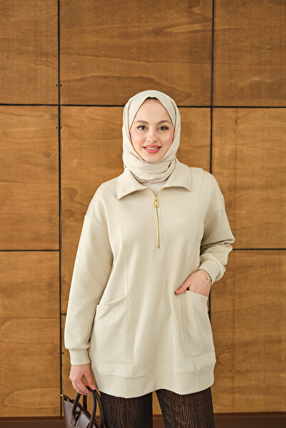 LOCCO Cremă pentru transpirație pentru femei, cu detaliu de buzunar și guler,...