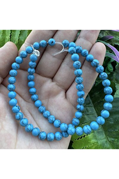 TAŞ UZMANI حجر كريم أزرق فيروزي كروي 6 مم