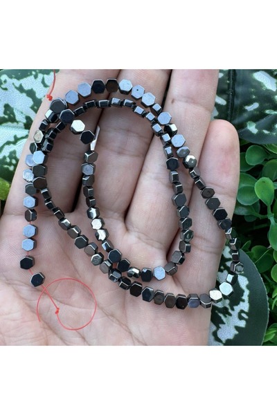 TAŞ UZMANI حجر الهيماتيت المدخن على شكل خلية النحل 4×4 مم