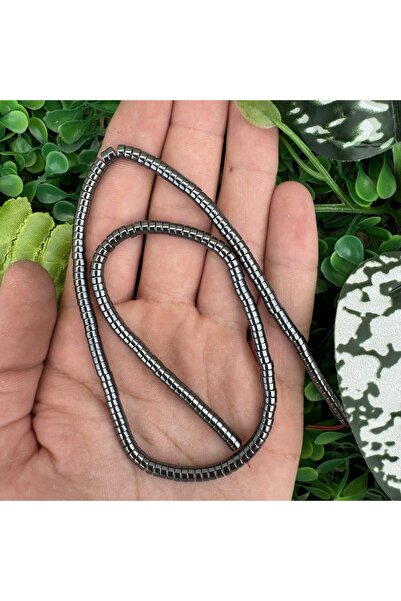 TAŞ UZMANI Disc Smoked Hematite Stone 4X2 mm