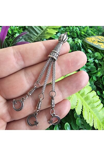 TAŞ UZMANI توغرا مسبحة معلقة بشرابة 9 سم