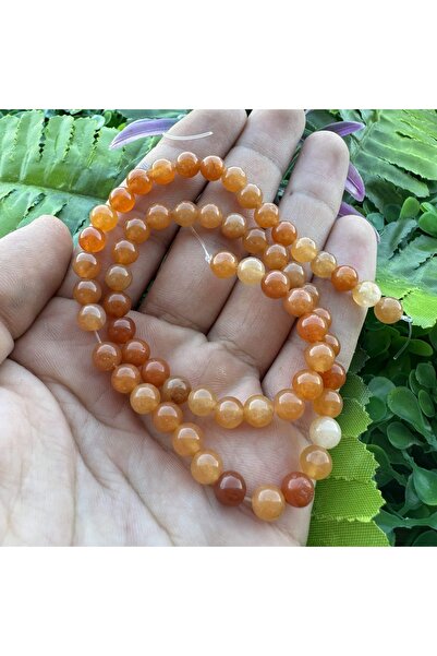 TAŞ UZMANI حجر أفينتورين برتقالي من نوع كيوري ديزاي 6 ملم