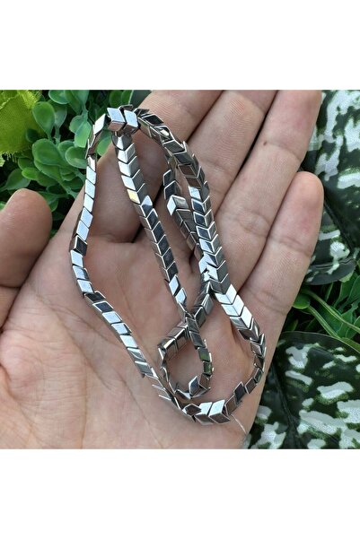 TAŞ UZMANI متعرجة حجر الهيماتيت الفضي 6x2 ملم