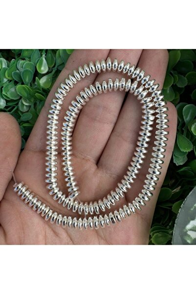 TAŞ UZMANI غسالة حجر الهيماتيت الفضي اللامع 6x2 ملم