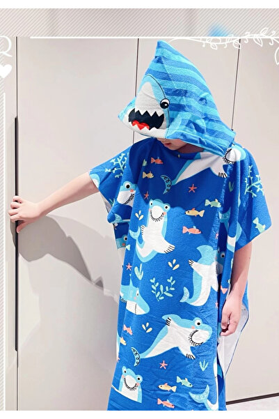 1way Large shark bathrobe