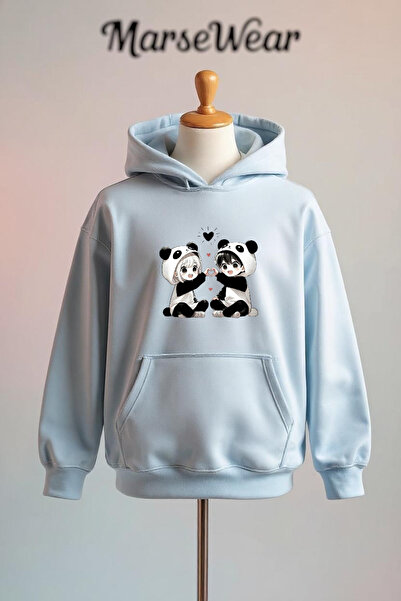 Vordevia Printed Cotton 3 Thread O Oversized K Hooded Sweatshirt