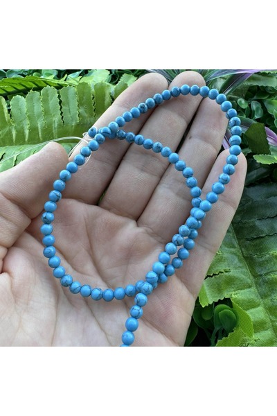 TAŞ UZMANI حجر كريم أزرق فيروزي كروي 4 مم