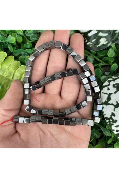 TAŞ UZMANI مكعب حجر الهيماتيت المدخن 6x6 ملم