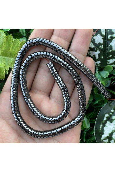 TAŞ UZMANI Snake Smoked Hematite Stone 6X2 mm