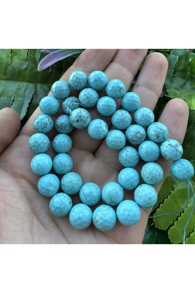 TAŞ UZMANI حجر فيروز مصقول كروي 10 مم