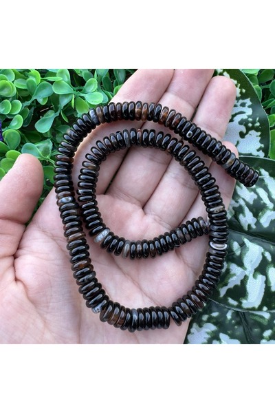 TAŞ UZMANI رونديلا حجر العقيق الأسود 8 ملم