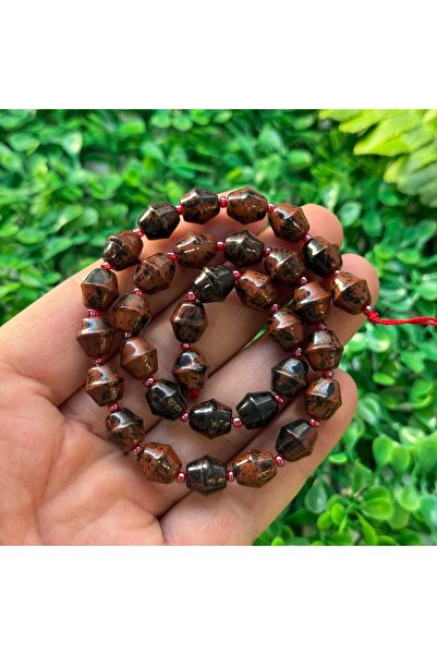 TAŞ UZMANI حجر الأوبسيديان الأحمر الممتلئ 10 ملم