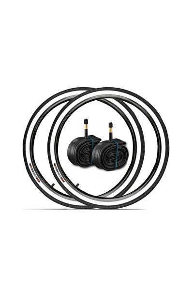 heugers CST 26x2.00 Beyaz Yanak Telli Dış Lastik + İç Lastik Seti | Ön Arka T...