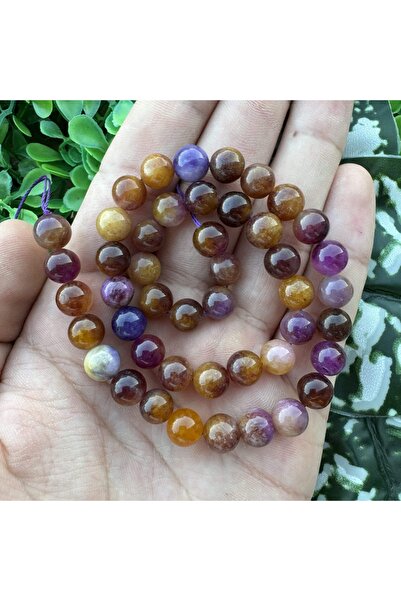 TAŞ UZMANI حجر العقيق الأرجواني البرتقالي 8 ملم