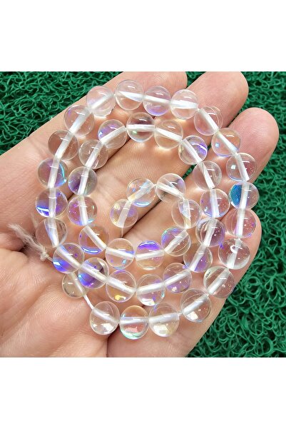 TAŞ UZMANI Küre Şeffaf Termal Kuvars Taşı 8 MM