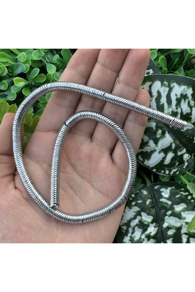 TAŞ UZMANI Snake Bright Silver Hematite Stone 6X1 mm