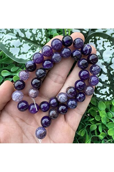 TAŞ UZMANI Globe Purple Agate Stone 10 mm