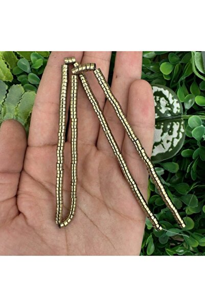 TAŞ UZMANI حجر الهيماتيت الذهبي الناعم على شكل قرص 4×2 مم