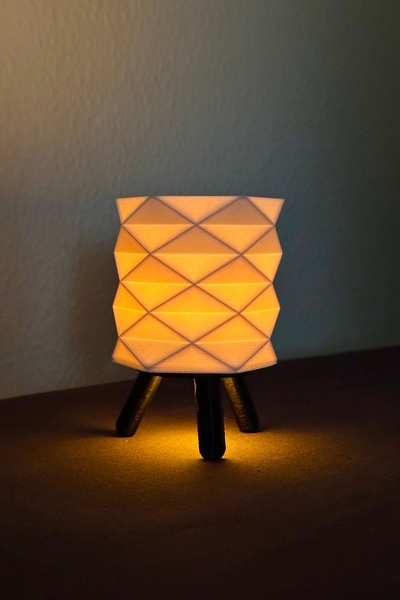 HD1001 Geometrik Masa Lambası Bohem Ev Dekoru Modern Gece Başucu Lambası Deko...