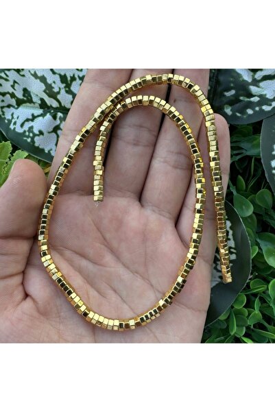 TAŞ UZMANI حجر الهيماتيت الذهبي اللامع 4×2 مم