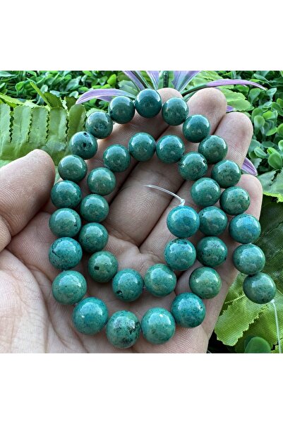 TAŞ UZMANI حجر الفيروز الأخضر الداكن 10 ملم