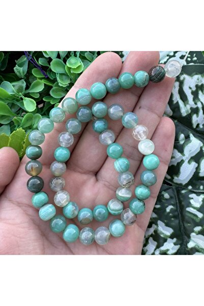 TAŞ UZMANI حجر العقيق الفيروزي الشفاف 8 ملم