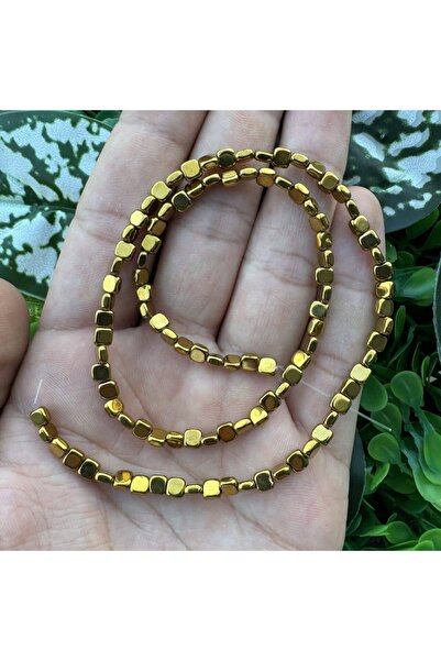 TAŞ UZMANI حجر الهيماتيت الذهبي المربع 2x4 ملم