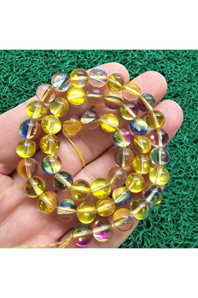 TAŞ UZMANI حجر الكوارتز الحراري الأصفر كروي 8 مم