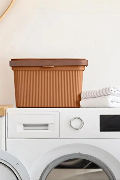 Bayev Shell Orange 6 Lt Multi-Purpose Detergent and Cabinet Organizer Box Dec...