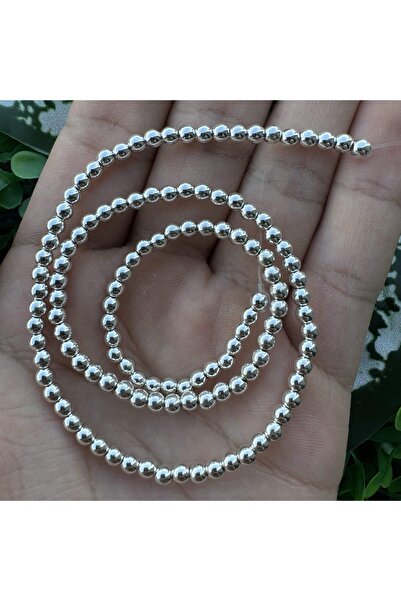 TAŞ UZMANI حجر الهيماتيت الفضي اللامع 4 ملم