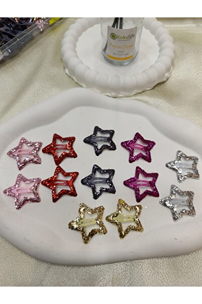 ELAS HOME Sequin Sparkling Star Buckle 10 Pieces