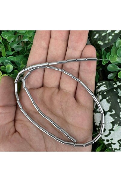 TAŞ UZMANI حجر الهيماتيت الفضي الأسطواني 3x9 مم