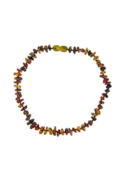 TAŞ UZMANI قلادة بيبي تشيبس من العنبر البني الخام