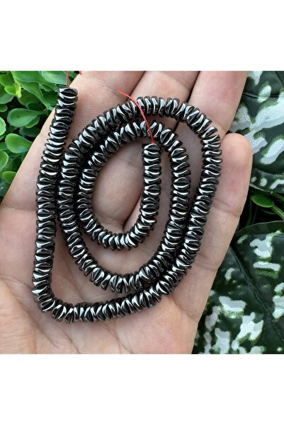 TAŞ UZMANI قرص غير شكل حجر الهيماتيت المدخن 6x1 ملم