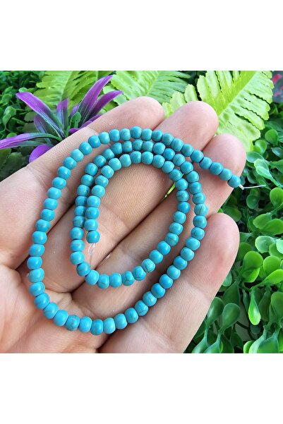 TAŞ UZMANI حجر كريم كروي فيروزي 4 مم