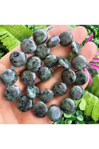 TAŞ UZMANI حجر كوارتز ملون بلون الزمرد الجذري 15 ملم