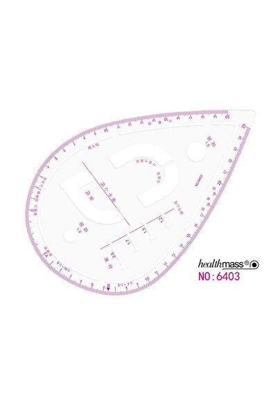 Liva Craft Fransız Eğrisi Moda Tasarım Cetvelleri - 7 Çeşit Riga Cetvel