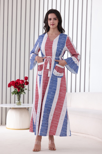 Verona casual striped midi dress