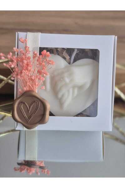 kasa Lumanarilor Wedding Testimonial Scented Candle Heart with Hands