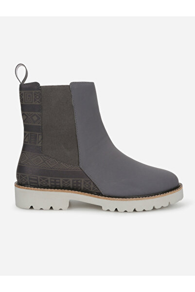 YOHO By Styli Grey Comfortable Lightweight Printed Boots