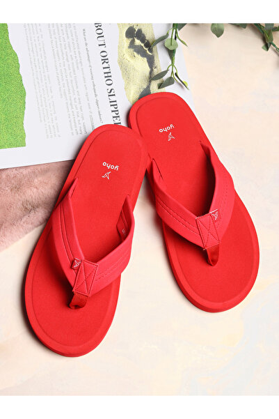 YOHO By Styli Red Bubbles Orthopedic Slippers