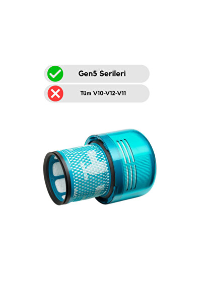 Asgard Grup Dyson ile Uyumlu Gen 5 Detect Şarjlı Dikey Süpürge Filtresi