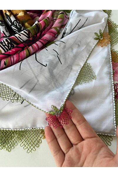 REYYAN Χειροποίητο μαντήλι με εργόχειρο ιγνού/χειροποίητη τουρμπάν/καλύπτρα κ...