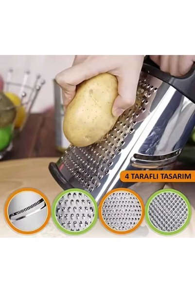 Senz Stainless Steel 4-Sided Multifunction Grater (Slicer)