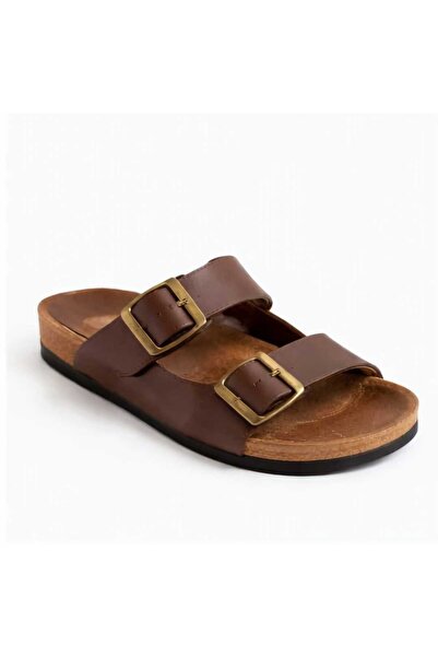 SEZ AYAKKABI Men's and Women's Slippers with Two Buckles Summer Orthopedic