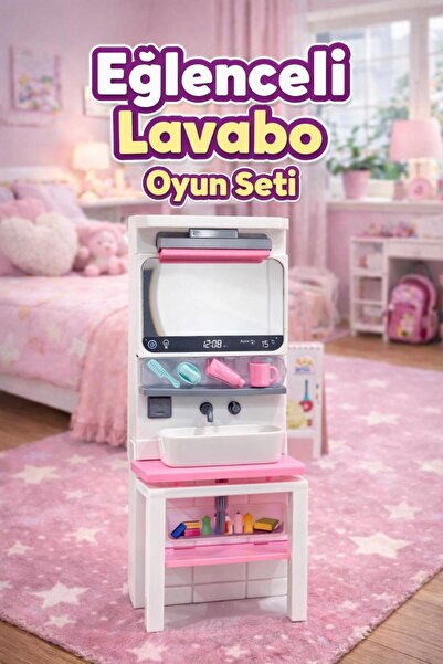 oydaş oyuncak Eğlenceli Lavabo Oyun Seti, Kız Çocuk Oyuncağı